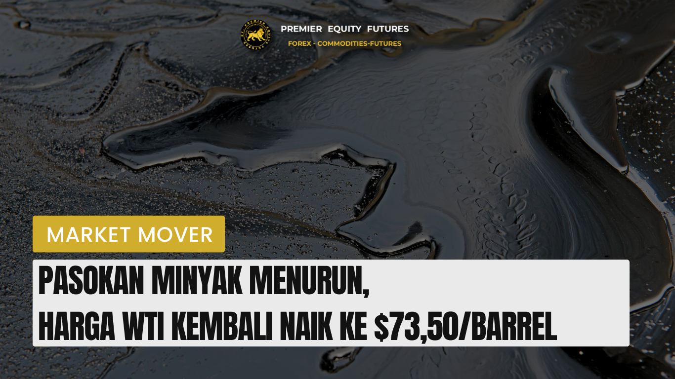 Pasokan Minyak Menurun, Harga WTI Kembali Naik ke $73,50/barrel