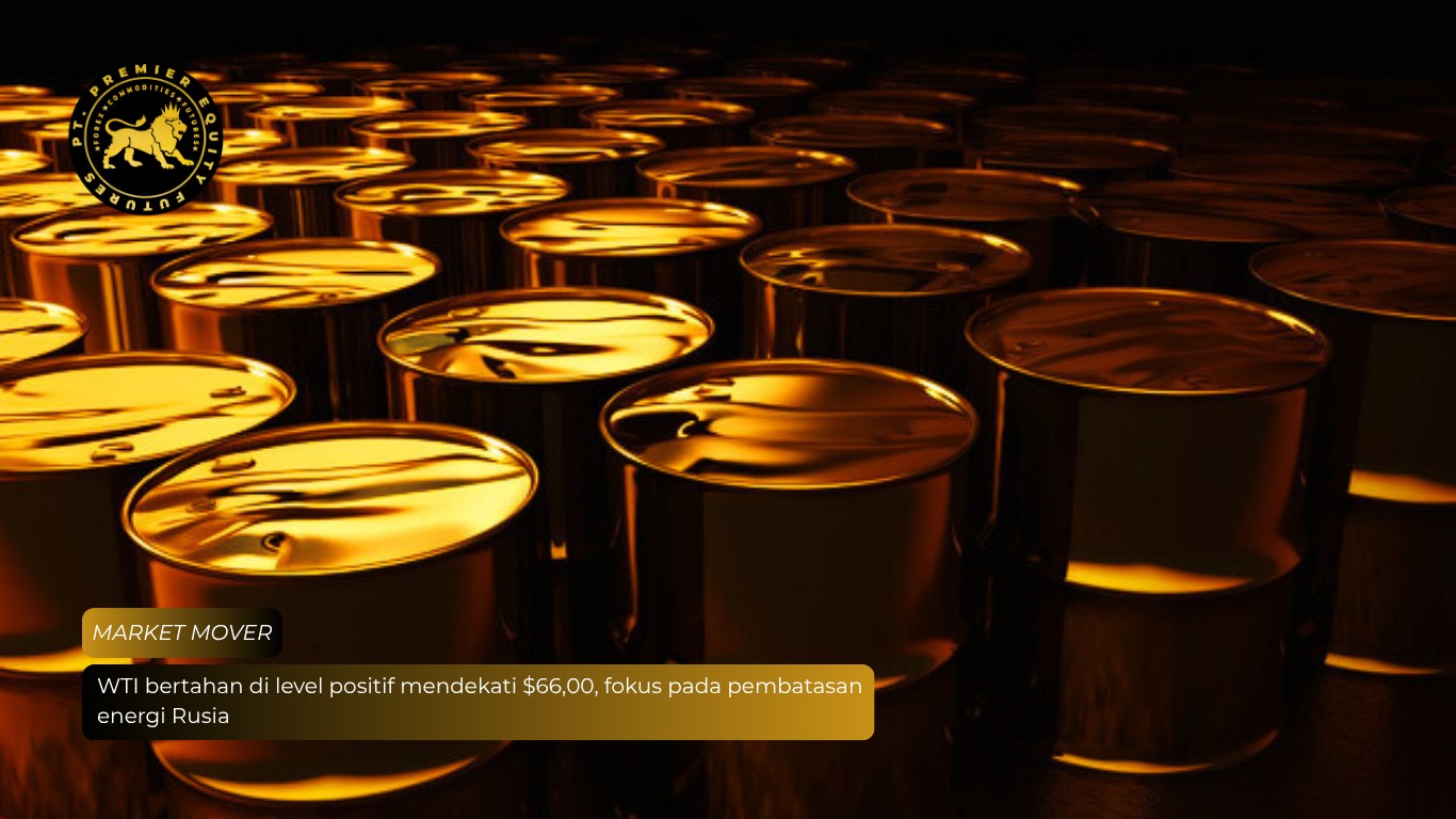 WTI bertahan di level positif mendekati $66,00, fokus pada pembatasan energi Rusia
