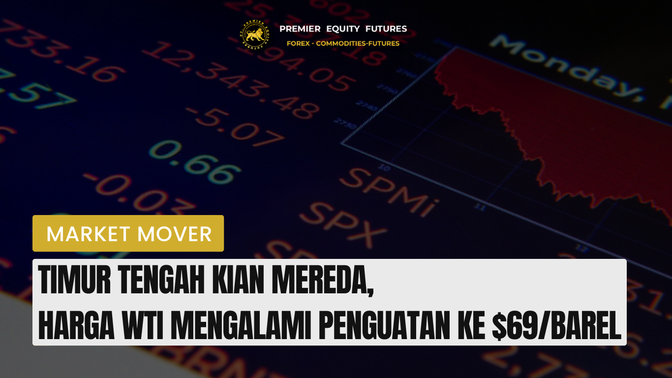 Timur Tengah Kian Mereda, Harga WTI Mengalami Penguatan ke $69/Barel