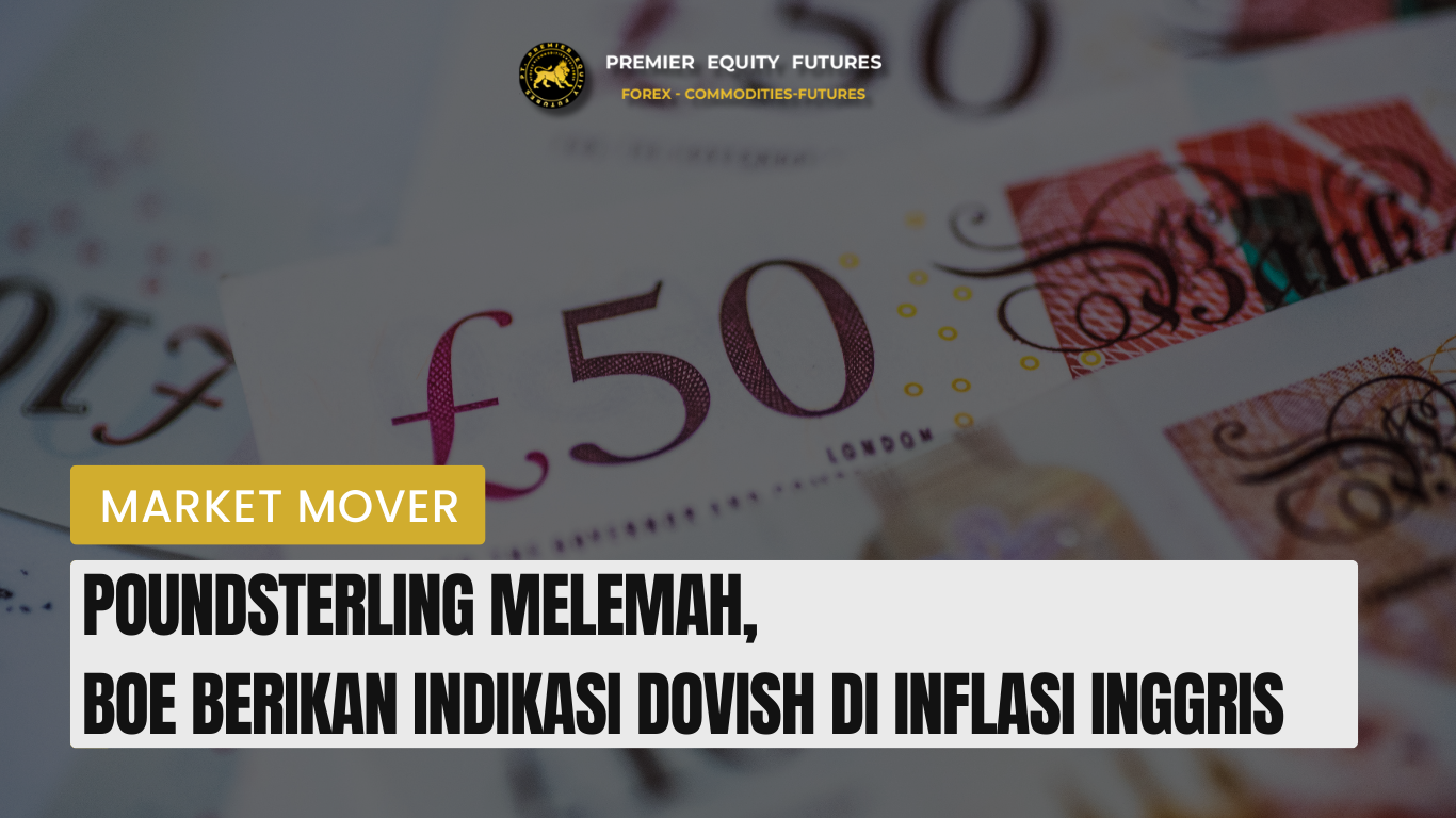 Poundsterling Melemah, BoE Berikan Indikasi Dovish di Inflasi Inggris