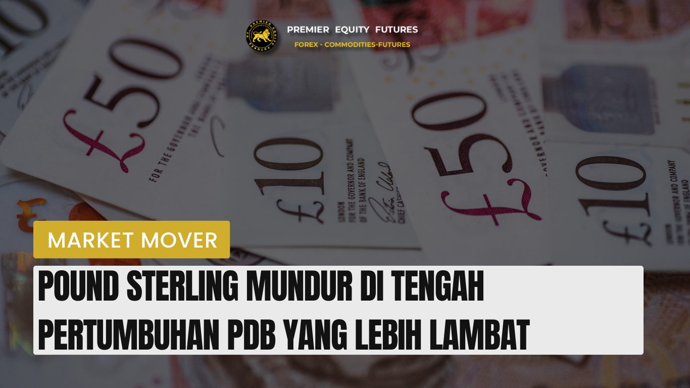 Pound Sterling Mundur di Tengah Pertumbuhan PDB yang Lebih Lambat