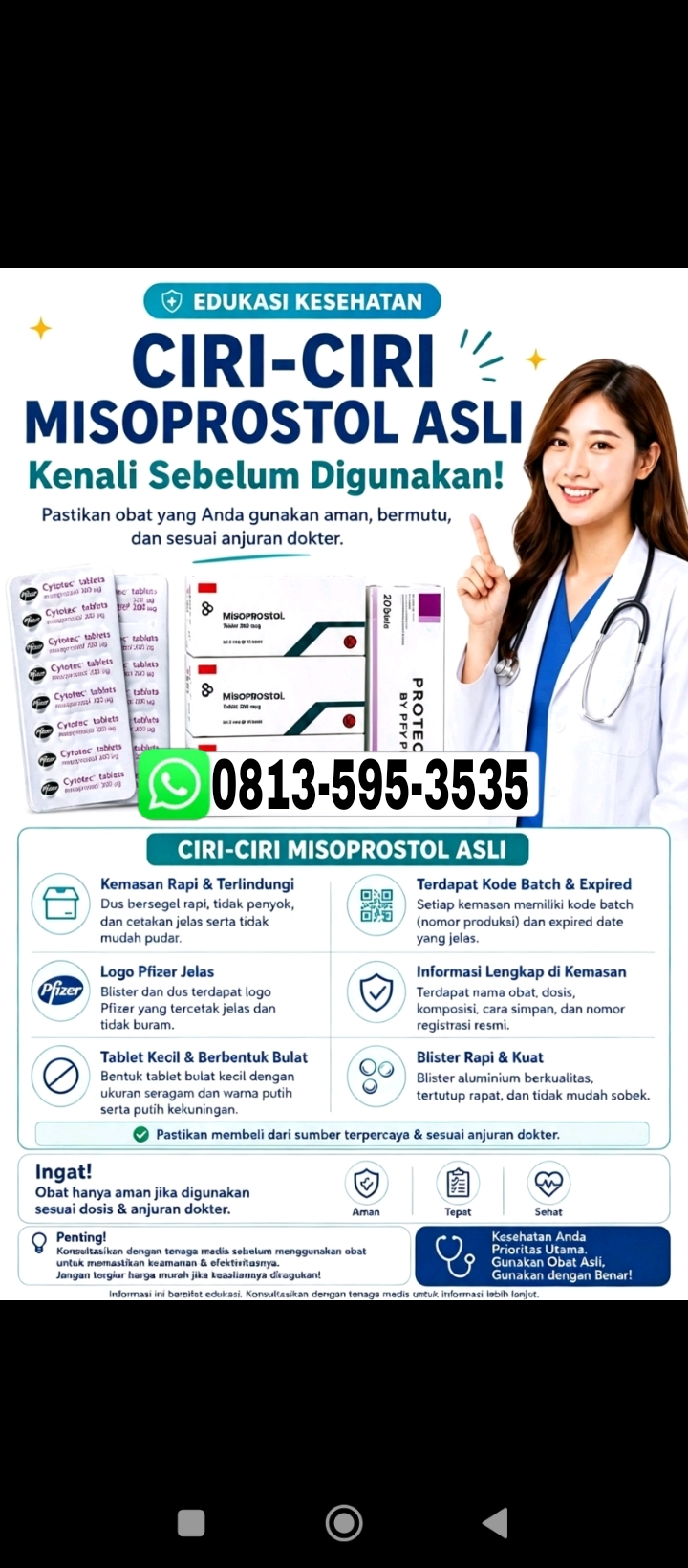 Jual Obat Aborsi Bitung (WA 0813-595-3535) Obat Cytotec Asli
