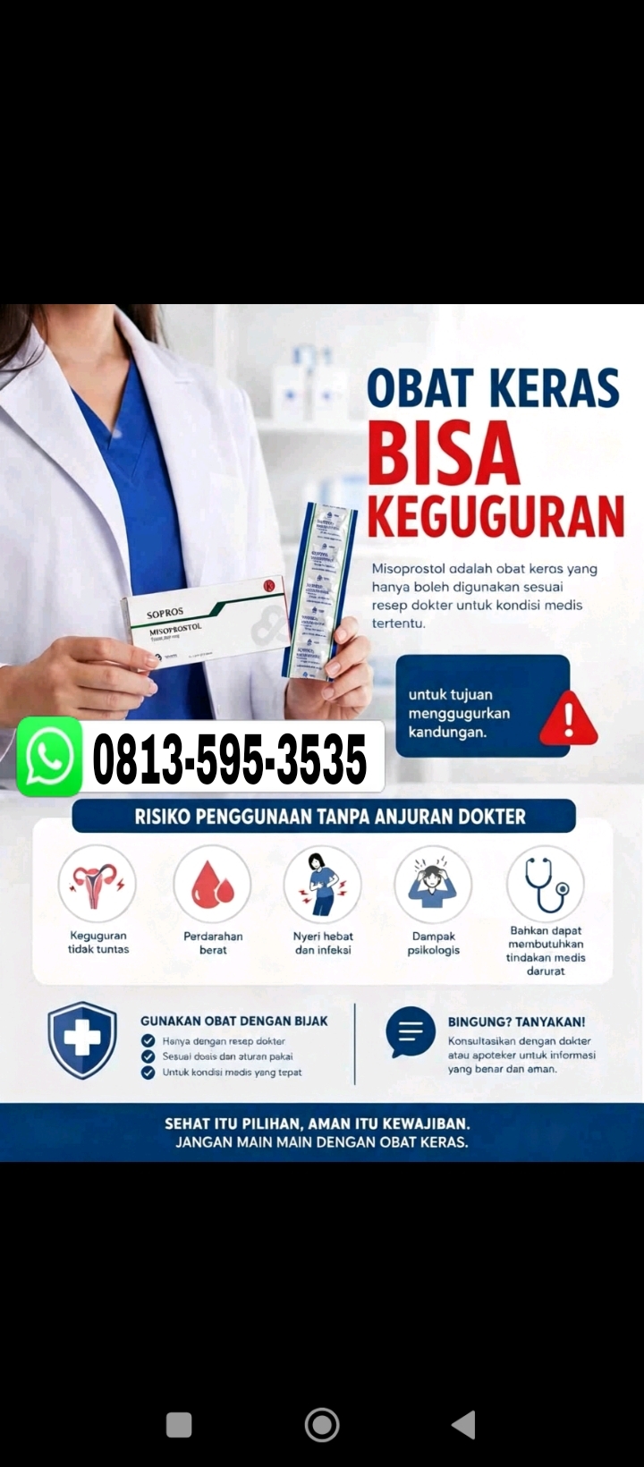Jual Obat Aborsi Manado (WA 0813-595-3535) Obat Cytotec Asli
