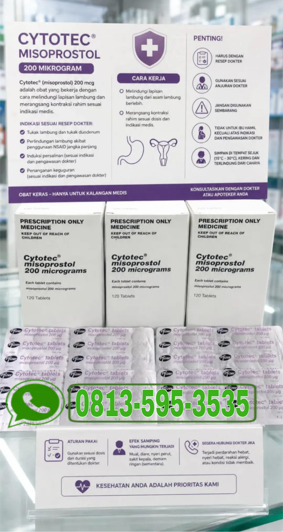Jual Obat Aborsi Sawahlunto (WA 0813-595-3535) Obat Cytotec Asli