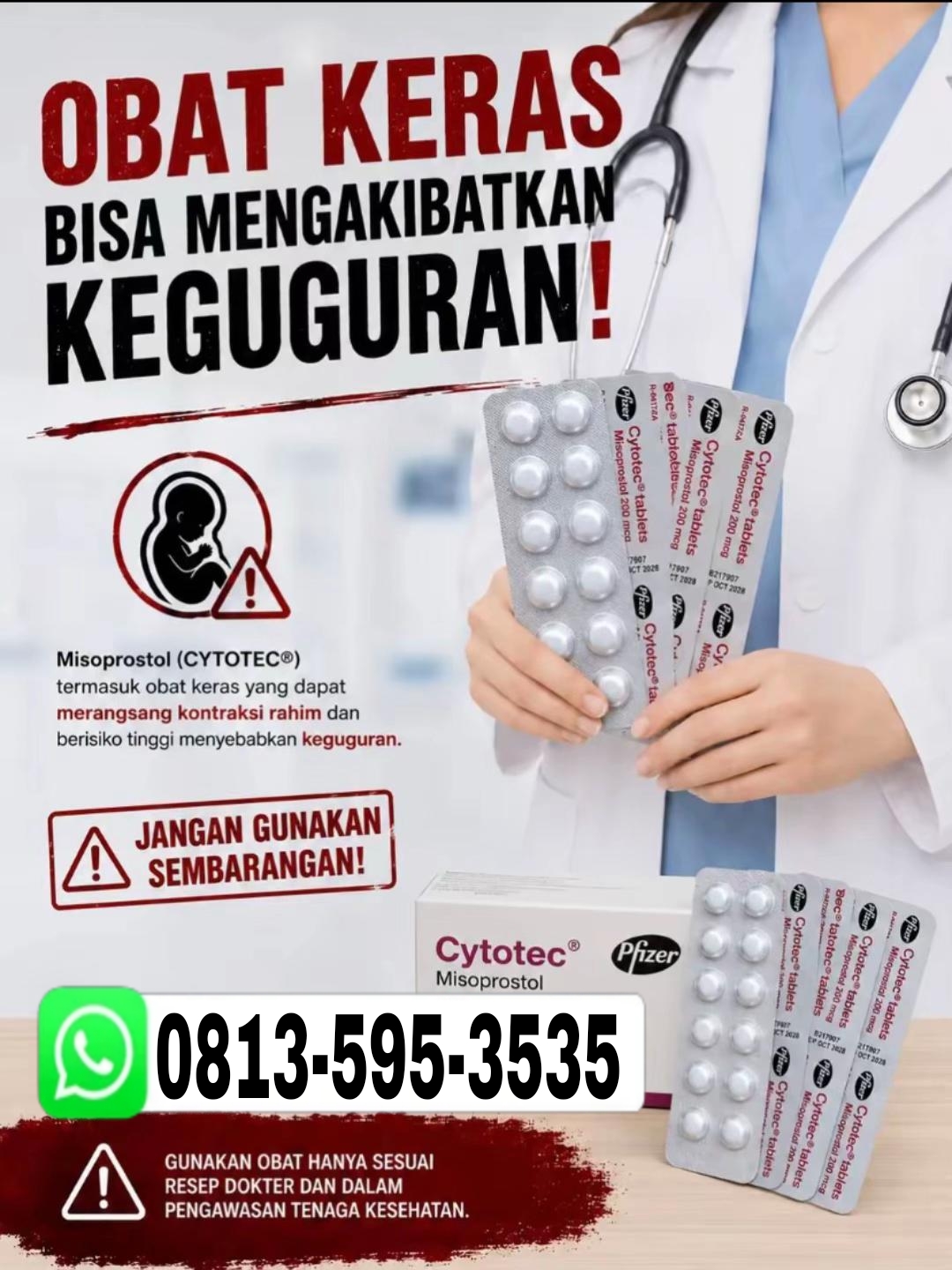 Jual Obat Aborsi Pekanbaru (WA 0813-595-3535) Obat Cytotec Asli