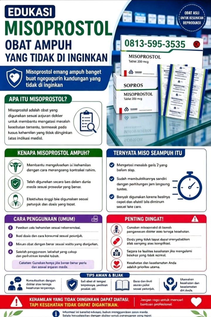 Jual Obat Aborsi Kupang (WA 0813-595-3535) Obat Cytotec Asli