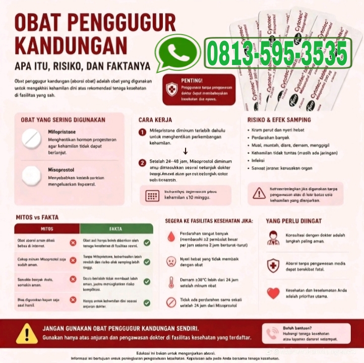 Jual Obat Aborsi Lampung (WA 0813-595-3535) Obat Cytotec Asli